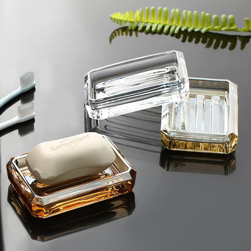 Glass Soap Dish - 2022 الإبداعية ببساطة استنزاف المرحاض الصابون
