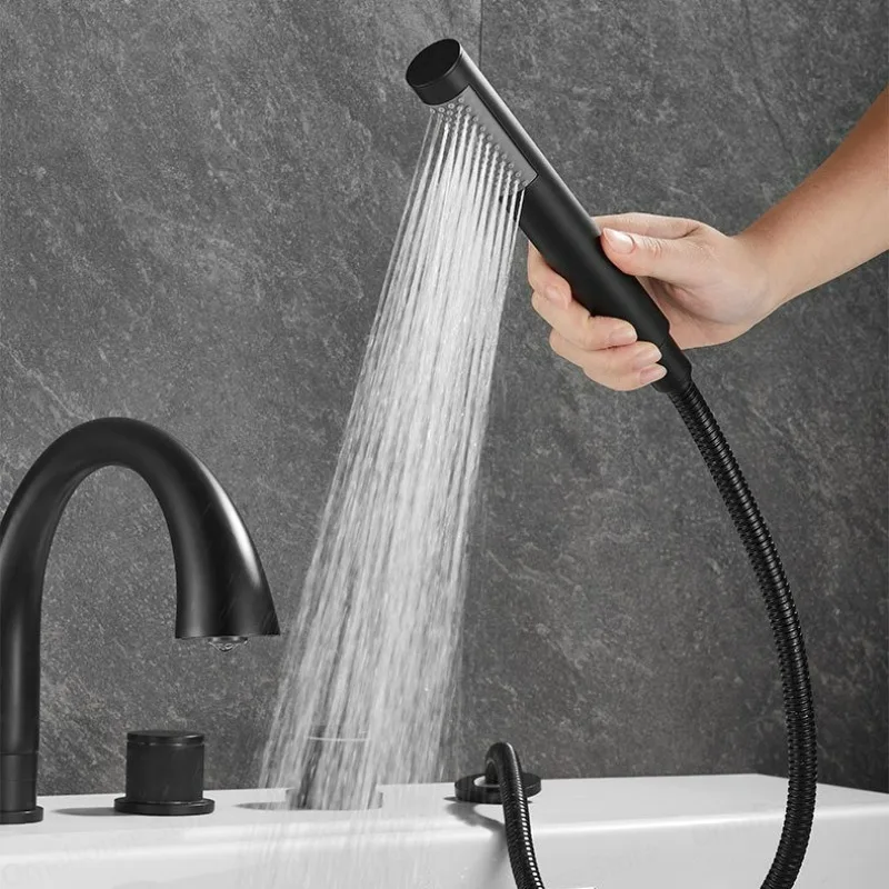 Home Bathroom Tub - خلاط حوض استحمام نحاسي ذهبي مصقول