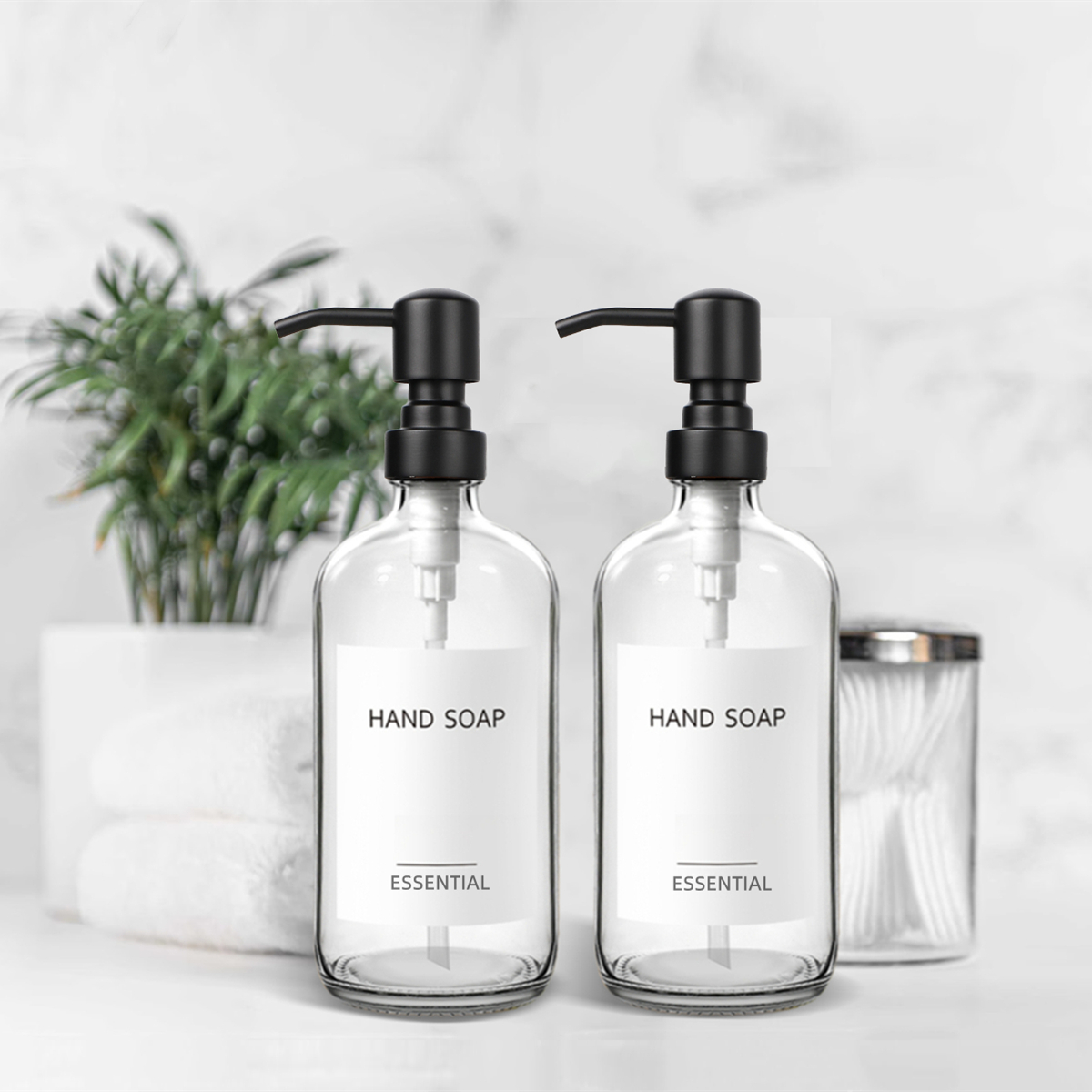 Glass Soap Dish - موزع صابون زجاجي شفاف للحمام، موزع