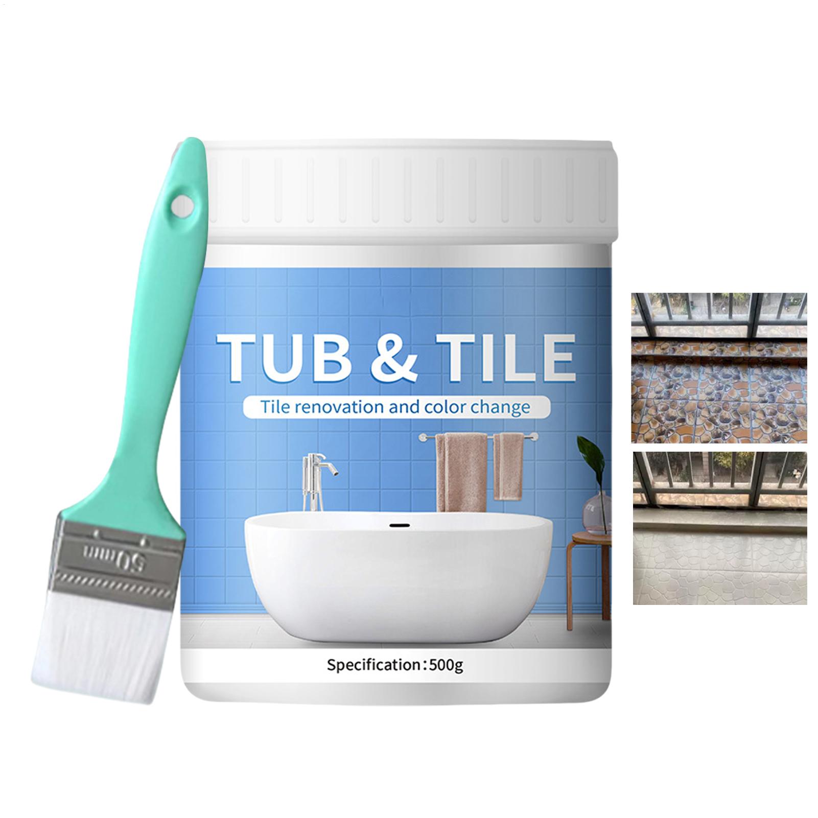 Home Bathroom Tub - طقم طلاء بلاط الحمام 500 جرام،