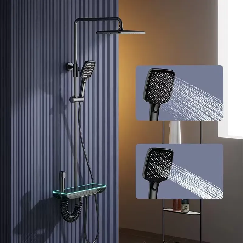 Home Bathroom - طقم دش ذكي رقمي ثرموستاتي من