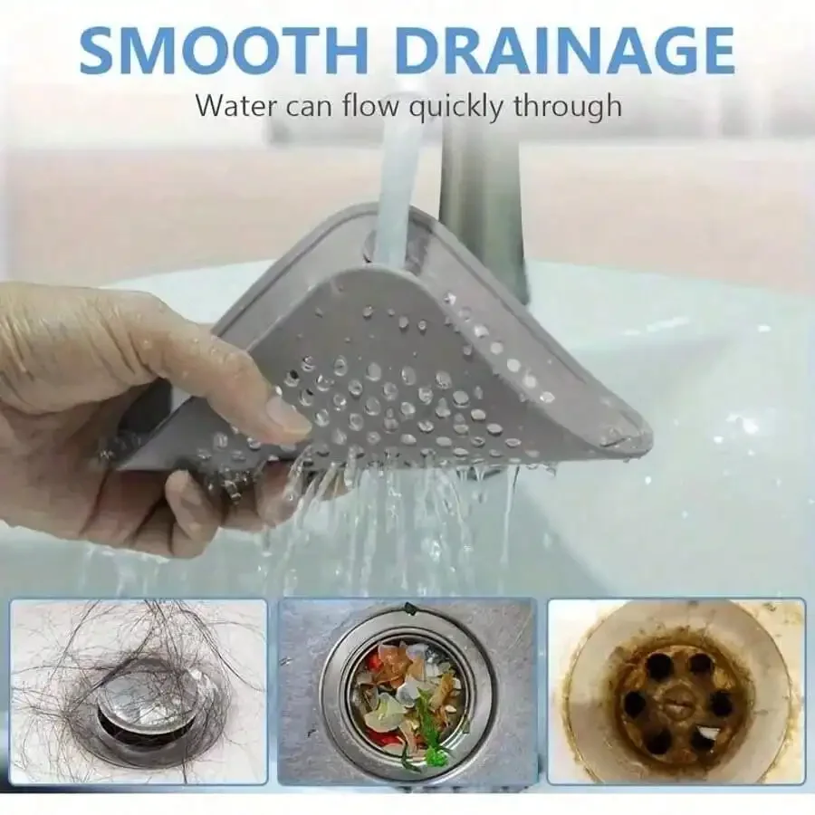 1/3 قطعة من مصفاة الشعر السيلي - مراجعة Drain Hair Catcher وسعره