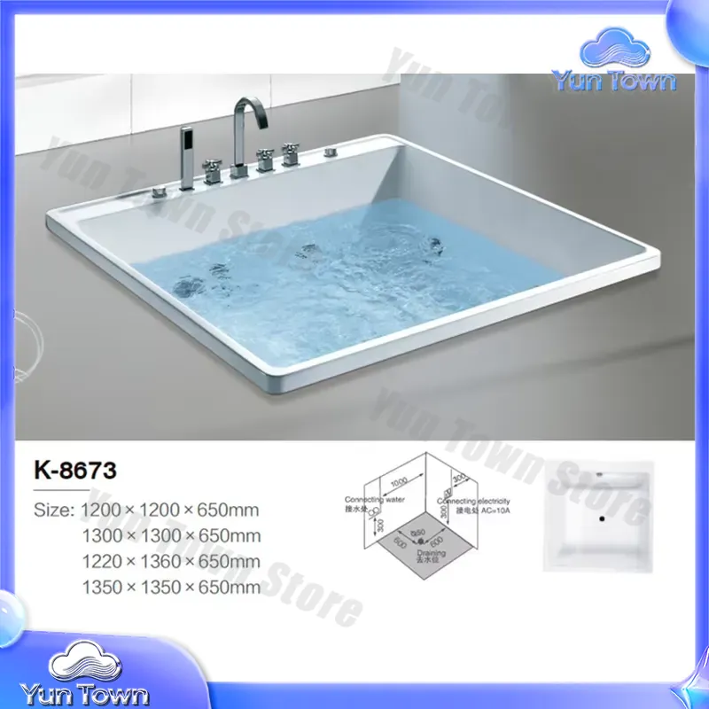 حوض استحمام ساخن فردي للسبا ال - مراجعة Home Bathroom Jacuzzi Tub وسعره