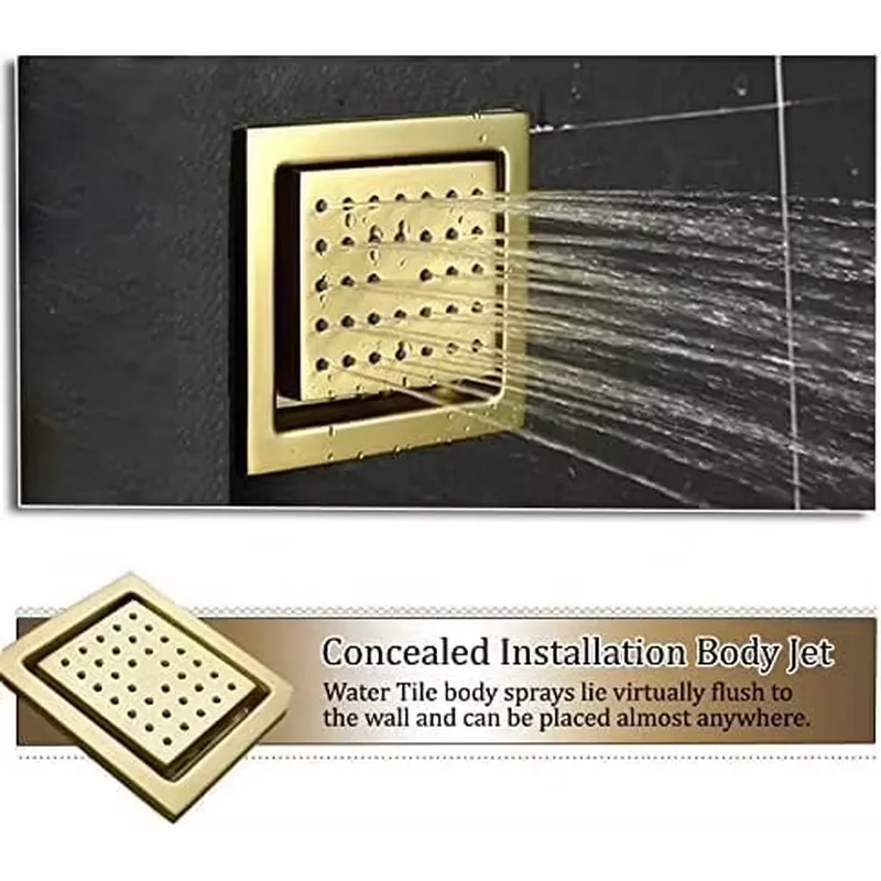 مجموعة دش ذكية بإضاءة LED مع ن - مراجعة Home Bathroom وسعره