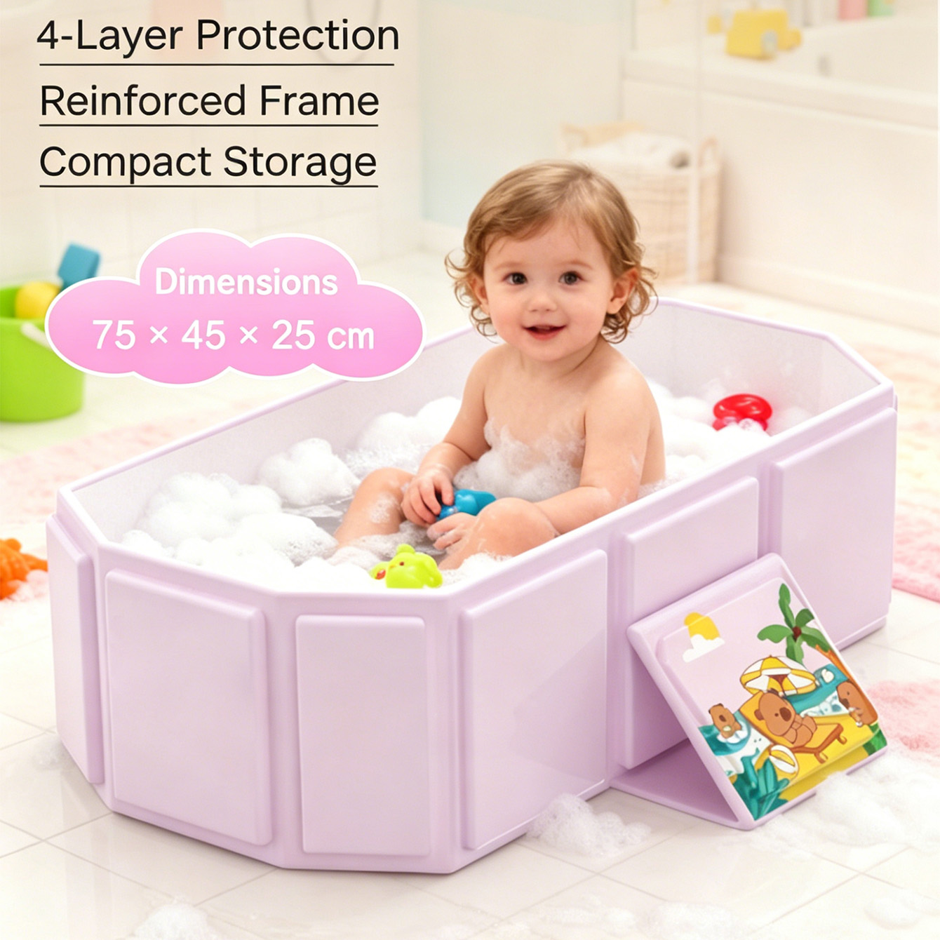 حوض استحمام قابل للطي من البول - مراجعة Home Bathroom Tub وسعره