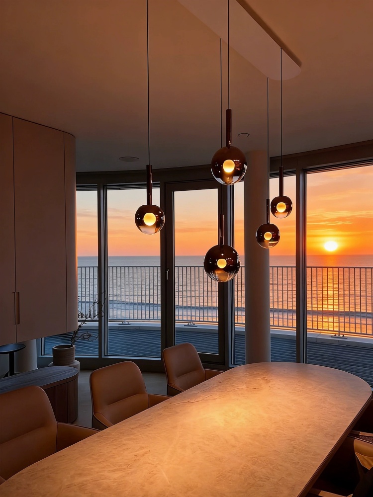 مصباح معلق LED زجاجي متدرج الل - مراجعة Home Of The Year Bathroom وسعره