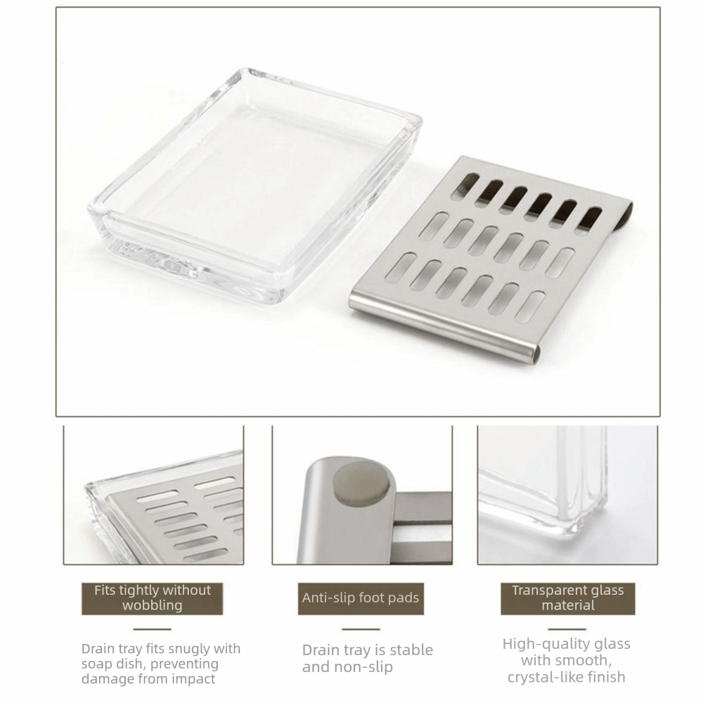 حامل صابون زجاجي فاخر من الفول - مراجعة Glass Soap Dish وسعره