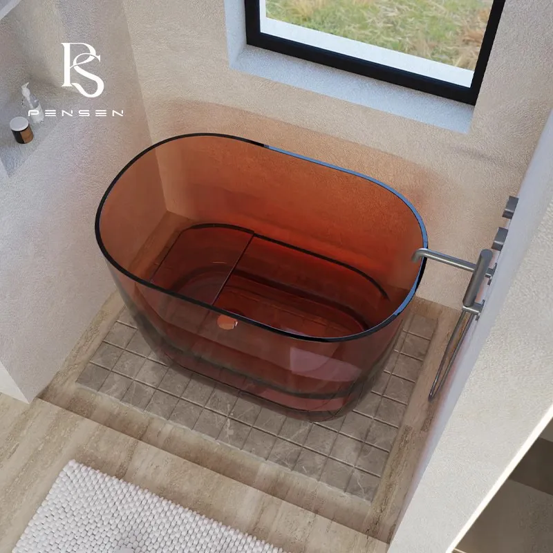 حوض استحمام عميق من الراتنج ال - مراجعة Home Bathroom Tub وسعره