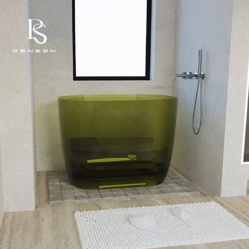 حوض استحمام عميق من الراتنج ال - مراجعة Home Bathroom Tub وسعره