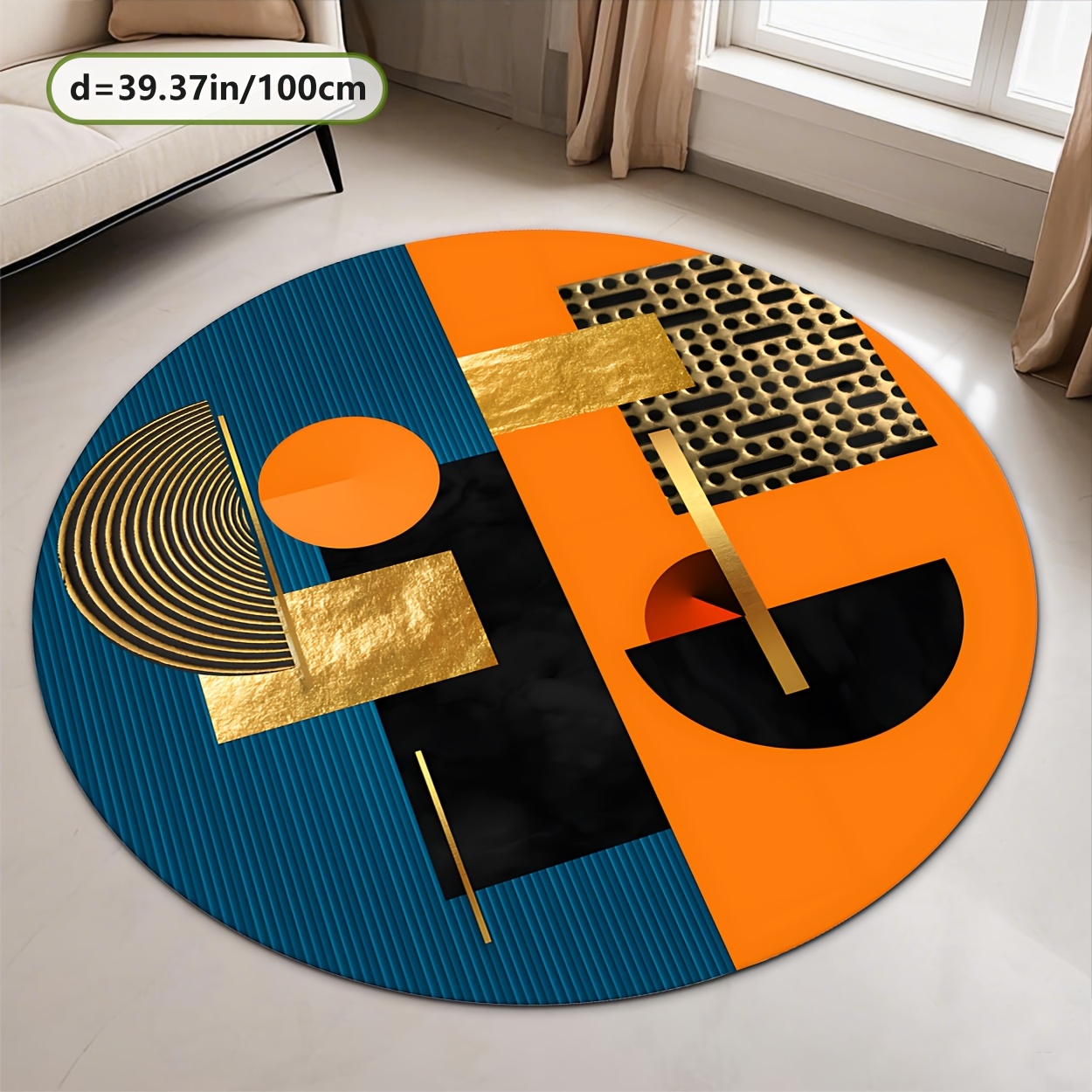 سجادة دائرية فاخرة بتصميم هندس - مراجعة Home Bathroom Door Design وسعره