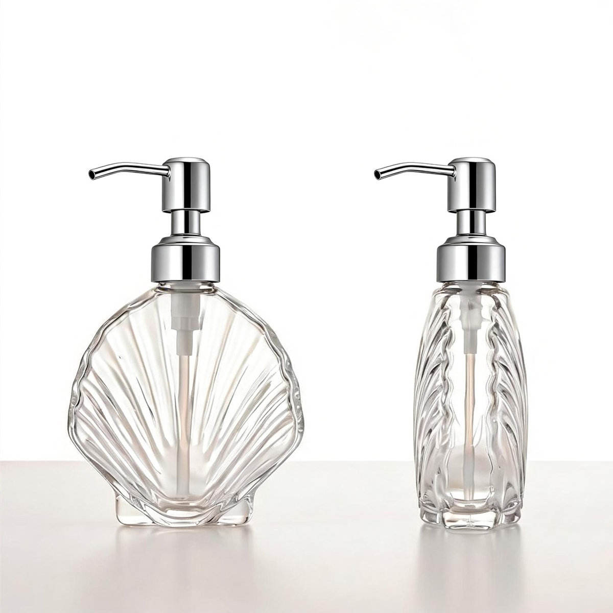 موزع صابون زجاجي مزخرف بتصميم  - مراجعة Glass Soap Dish وسعره