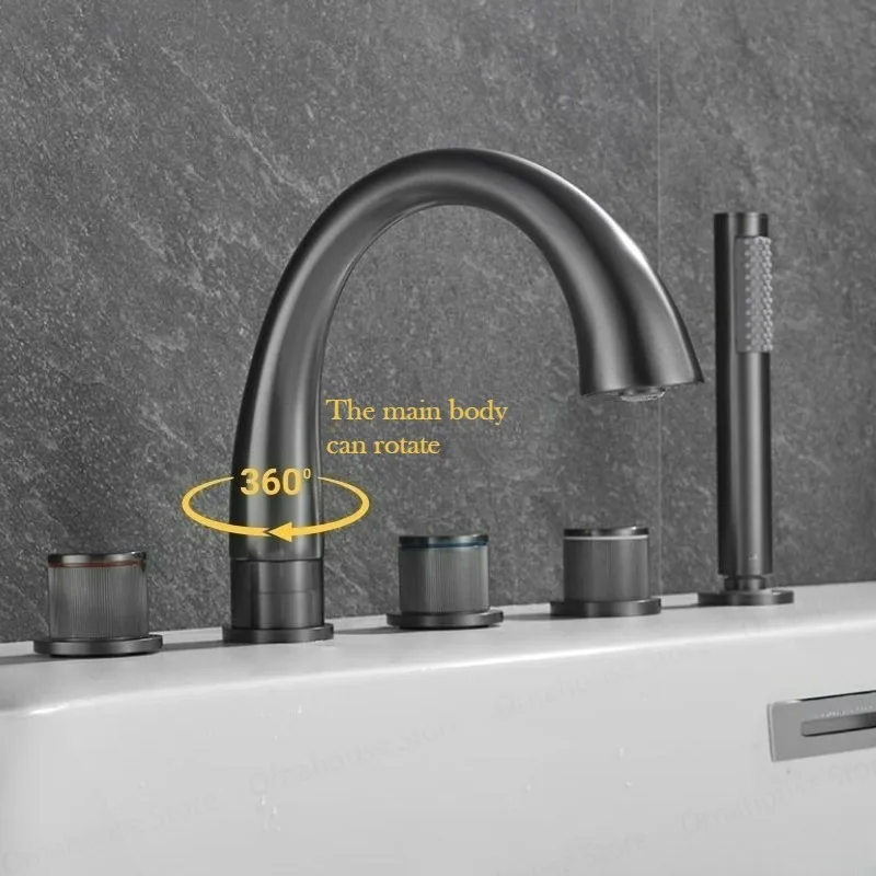 خلاط حوض استحمام نحاسي ذهبي مص - مراجعة Home Bathroom Tub وسعره