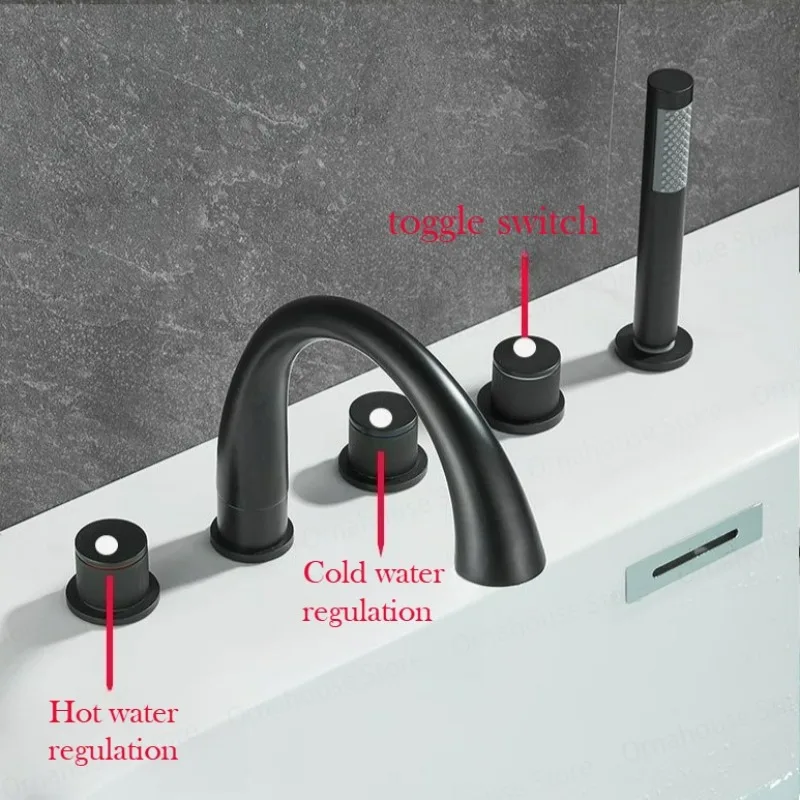 خلاط حوض استحمام نحاسي ذهبي مص - مراجعة Home Bathroom Tub وسعره