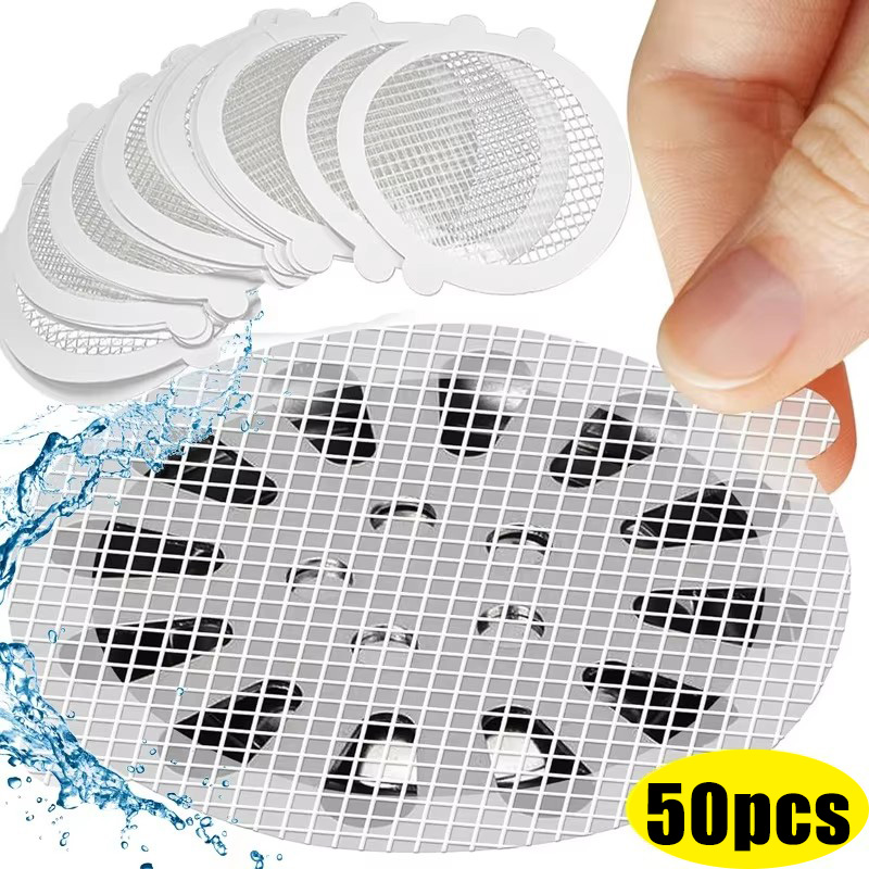 10-50 قطعة ملصقات شبكية للاستخ - مراجعة Drain Hair Catcher وسعره