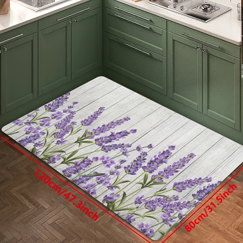 سجادة مطبخ على شكل زهور ونباتا - مراجعة Home Bathroom Door Design وسعره