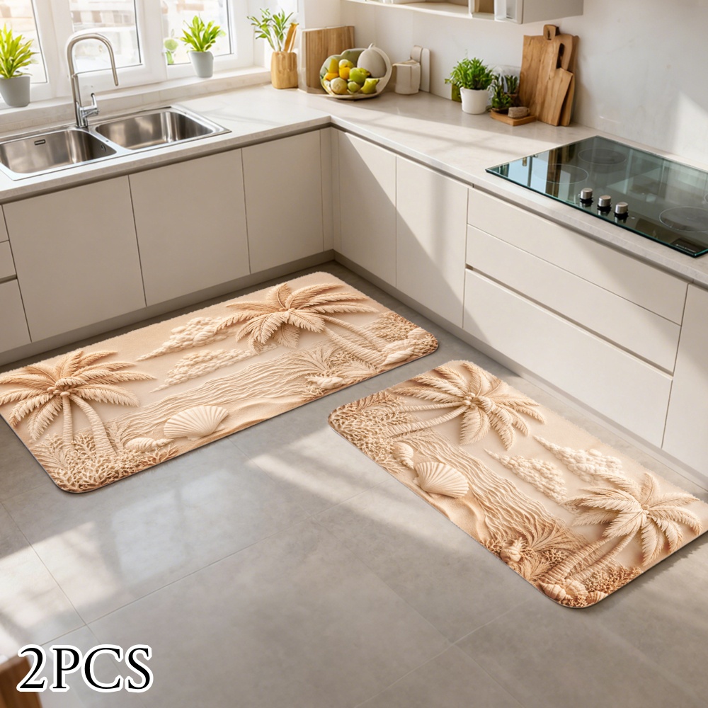 3 قطع من سجاد المطبخ، ديكور من - مراجعة Home Bathroom Colors وسعره