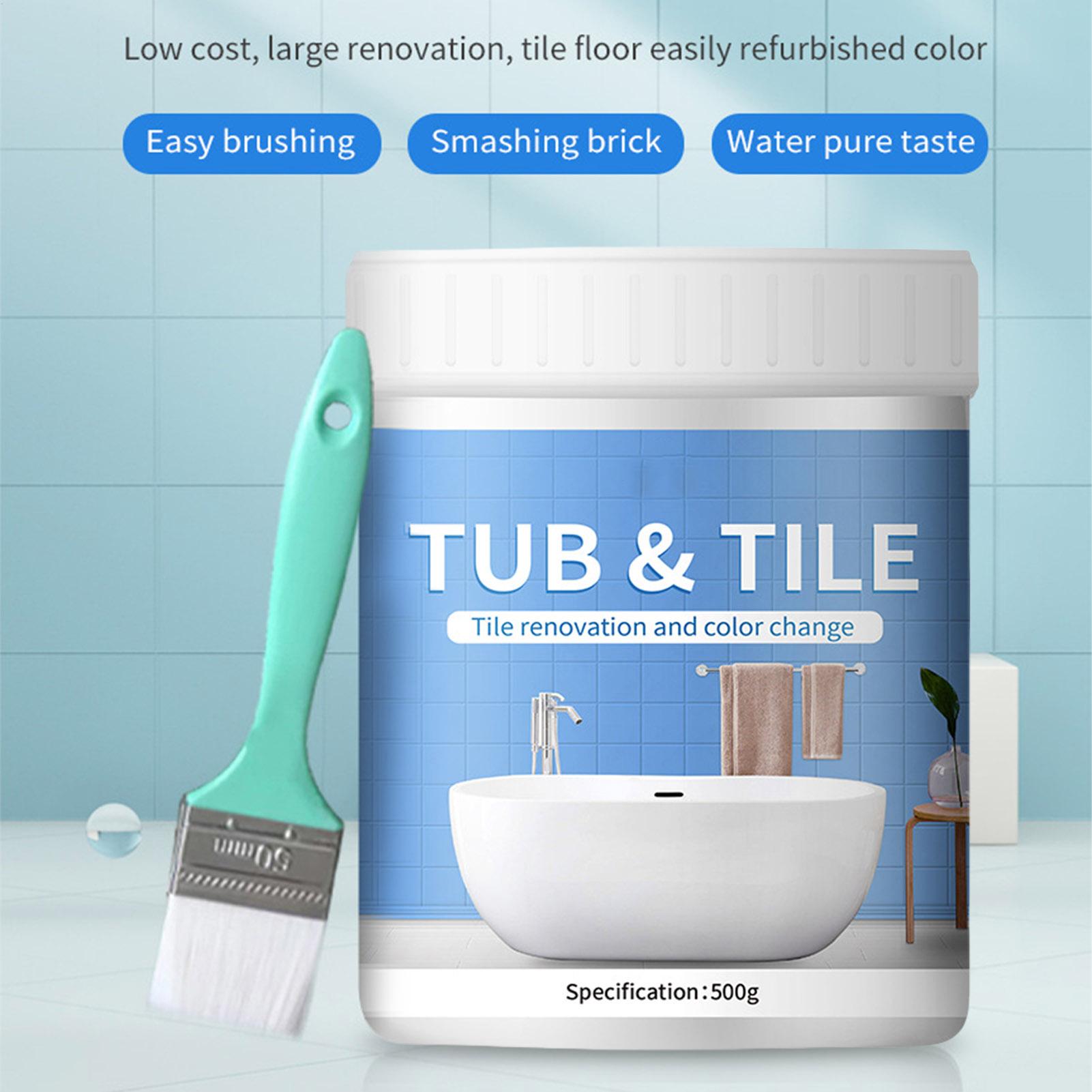 طقم طلاء بلاط الحمام 500 جرام، - مراجعة Home Bathroom Tub وسعره